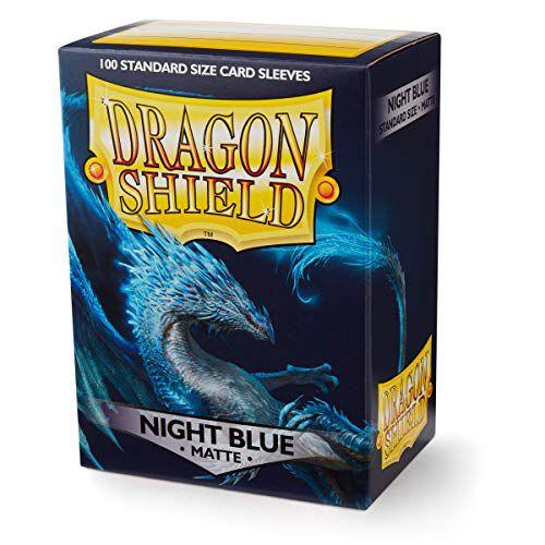 Imagem de 100 Sleeves Dragon Shield Fosco Azul Noite