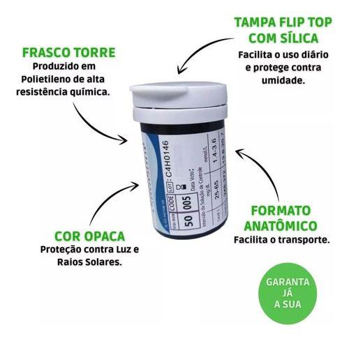 Imagem de 100 Tiras Glicemia Glucoleader Enhance Fitas Glicose Diabete