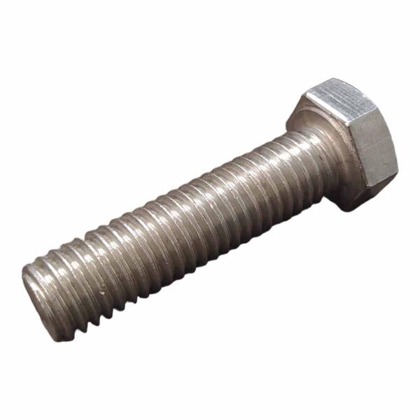 Imagem de 100 Un Parafuso Aço Inox Sextavado Polegada UNC 1/4" X 4"