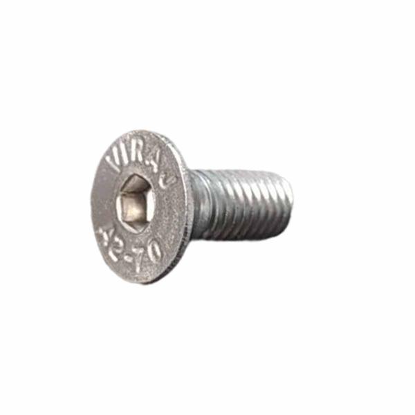 Imagem de 100 Un Parafuso Allen Cabeça Chata Inox 06x20mm Fio 1,0 MA