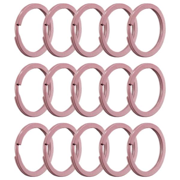 Imagem de 100 Unidades De Argola Italiana Rosa Bebe 28mm Para Lembrancinhas