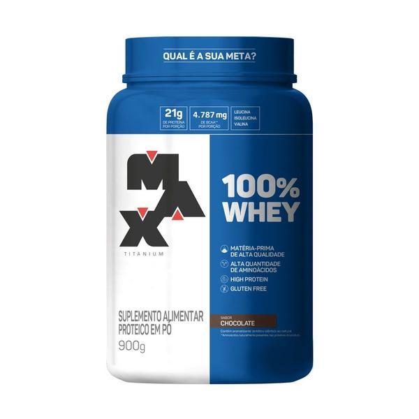 Imagem de 100% Whey (900g) - Sabor: Chocolate