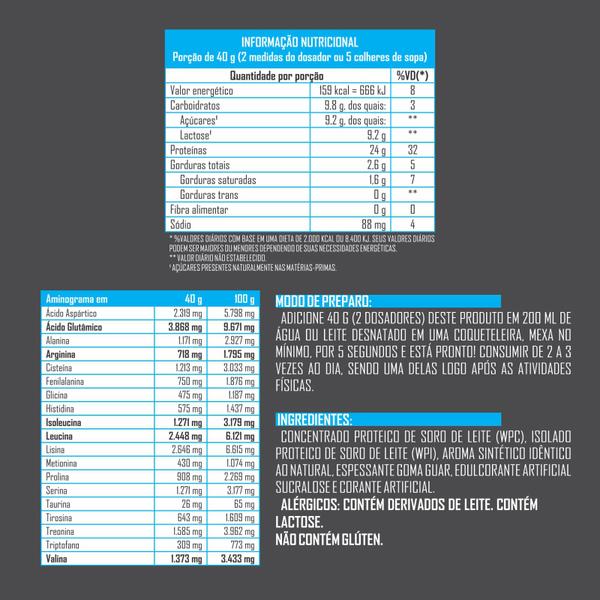 Imagem de 100% Whey Body Nutry - Proteína Isolada e Concentrada WPI + WPC, Alto Teor de Proteínas, Baixo em Gorduras, 24g de Proteína por Dose 1,8kg refil