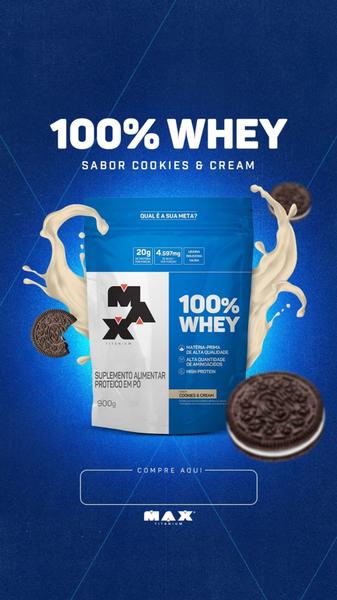 100% Whey concentrado - Max Titanium Imagem de 100% Whey concentrado