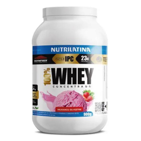 Imagem de 100% Whey Concentrado Nutrilatina Whey Protein 900g