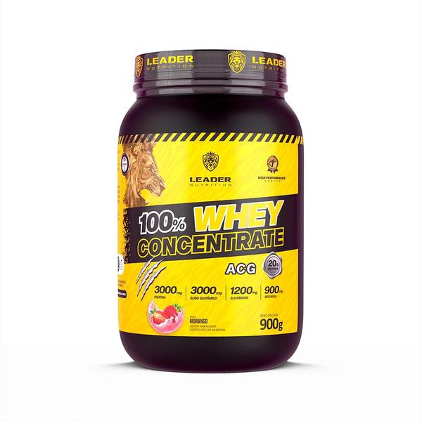 Imagem de 100% Whey Concentrate ACG 900g + Glutamima Leader Nutrition