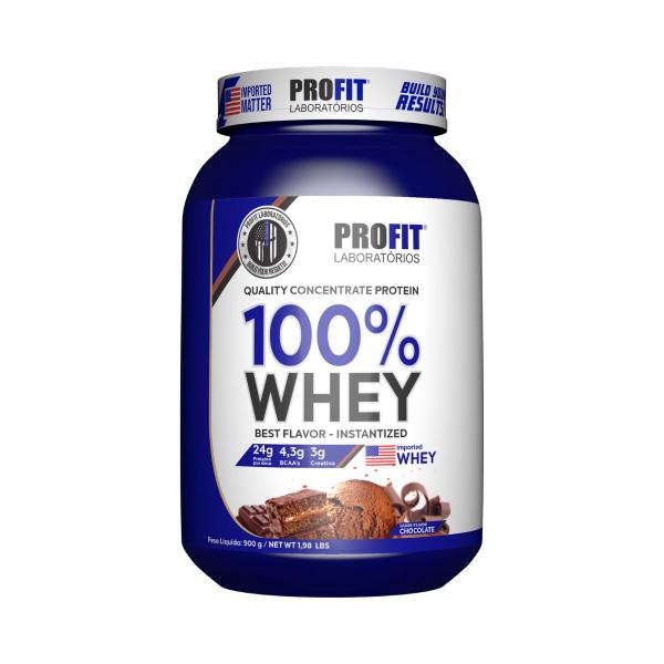 Imagem de 100% Whey Concentrate Chocolate 900g  Profit