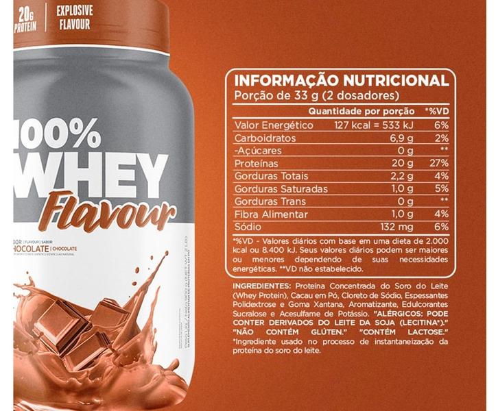 Imagem de 100% whey flavour (900 g) chocolate