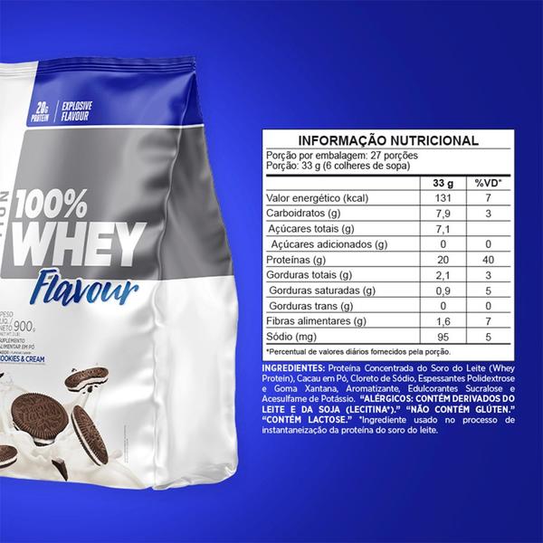 Imagem de 100% Whey Flavour Atlhetica (900g) Cookies & Cream