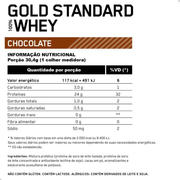 100% Whey Gold Protein Standard New 907g 2 LBS Optimum Nutrition Imagem de 100% Whey Gold Protein Standard New 907g 2 LBS Optimum Nutrition