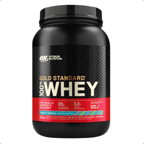 100% Whey Gold Protein Standard New 907g 2 LBS Optimum Nutrition Imagem de 100% Whey Gold Protein Standard New 907g 2 LBS Optimum Nutrition