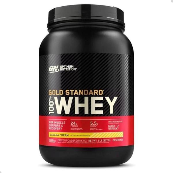 Imagem de 100% Whey Gold Protein Standard New 907g 2 LBS Optimum Nutrition