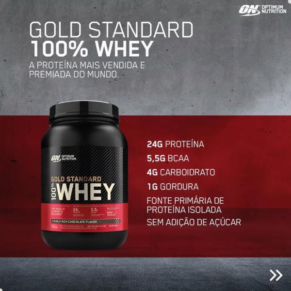 Imagem de 100% Whey Gold Protein Standard New 907g 2 LBS Optimum Nutrition