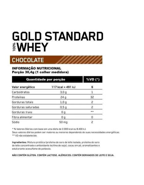 Imagem de 100% Whey Gold Standard 2,27kg Chocolate - Optimum Nutrition