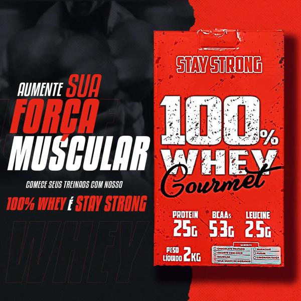 Imagem de 100% Whey Gourmet Stay Strong - 2kg - Lançamento