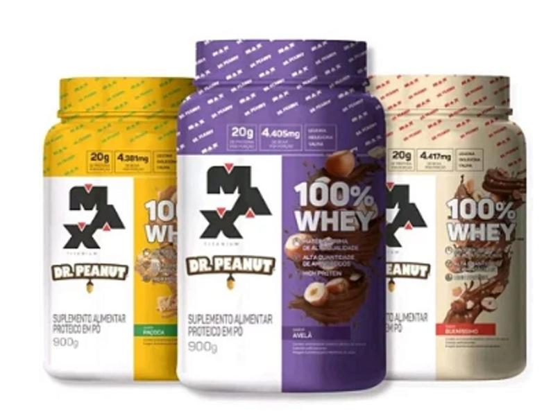 Imagem de 100% Whey Max Titanium x Dr. Peanut - 900g