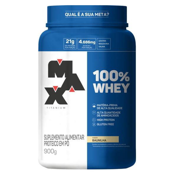 Imagem de 100% Whey Pote 900G - Max Titanium