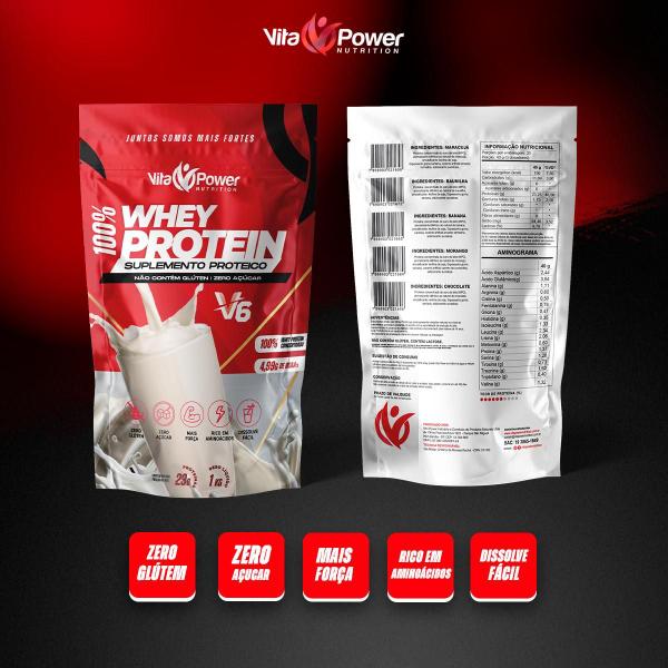 Imagem de 100% Whey Protein 1kg V6 Elite - Vita Power - Nutrição Superior