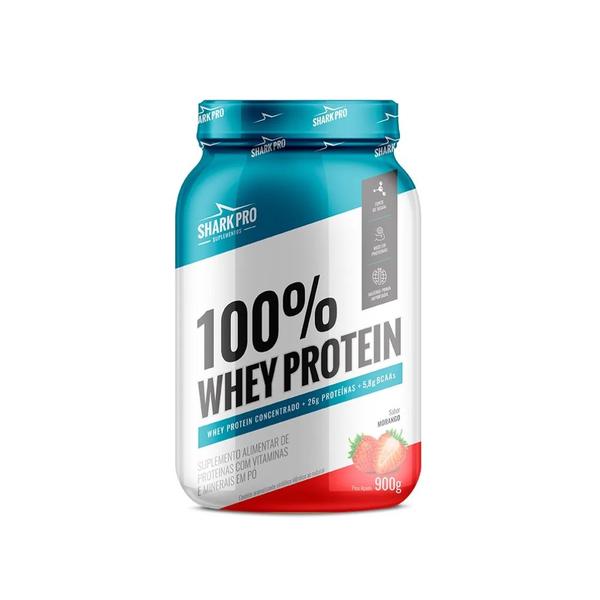 Imagem de 100% Whey Protein 900g Shark Pro   