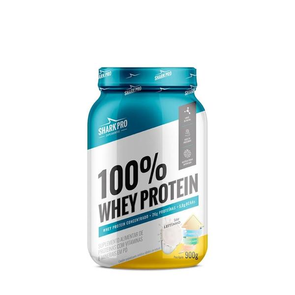 Imagem de 100% Whey Protein 900g Shark Pro   