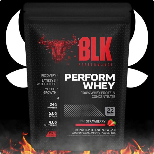 100% Whey Protein Perform Pro Series 2LBS 880g BLK Imagem de 100% Whey Protein Perform Pro Series 2LBS 880g BLK