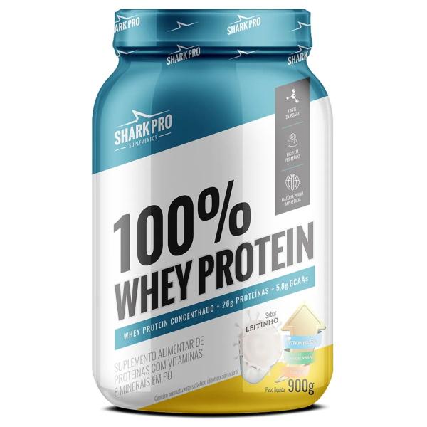 Imagem de 100% Whey Protein Pote 900g Shark Pro