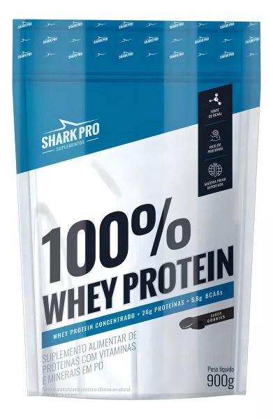 Imagem de 100% Whey Protein Refil Puch Cookies 900g - Shark Pro