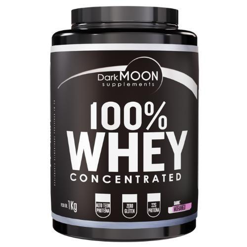 Imagem de 100% Whey Protein Sabor Morango Pote 1Kg - Darkmoon