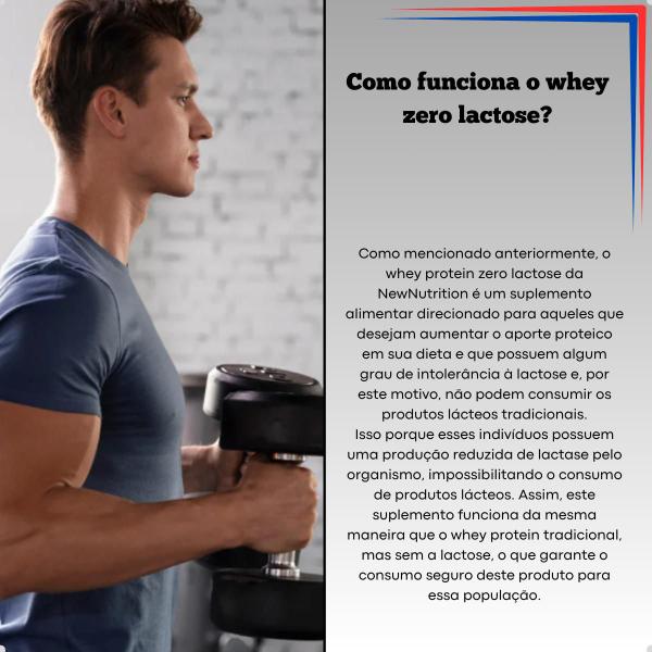 100% Whey Protein Zero Lactose 900g Natural New Nutrition Imagem de 100% Whey Protein Zero Lactose 900g Natural New Nutrition