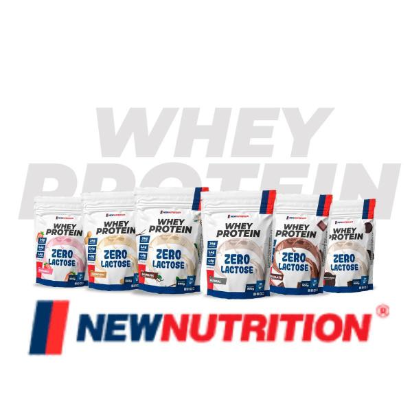 100% Whey Protein Zero Lactose 900g Natural New Nutrition Imagem de 100% Whey Protein Zero Lactose 900g Natural New Nutrition