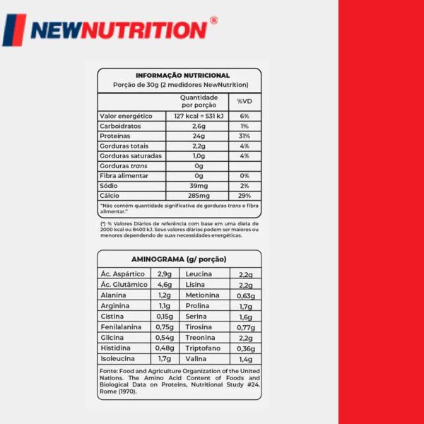 100% Whey Protein Zero Lactose 900g Natural New Nutrition Imagem de 100% Whey Protein Zero Lactose 900g Natural New Nutrition
