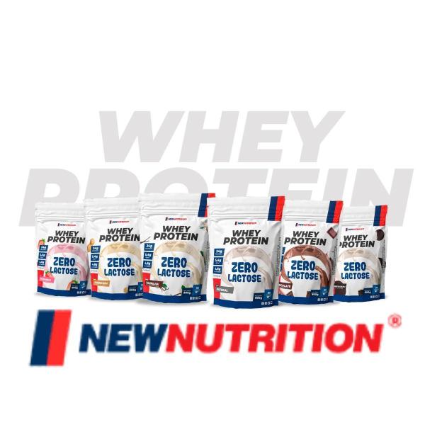 100% Whey Protein Zero Lactose 900g Natural New Nutrition Imagem de 100% Whey Protein Zero Lactose 900g Natural New Nutrition