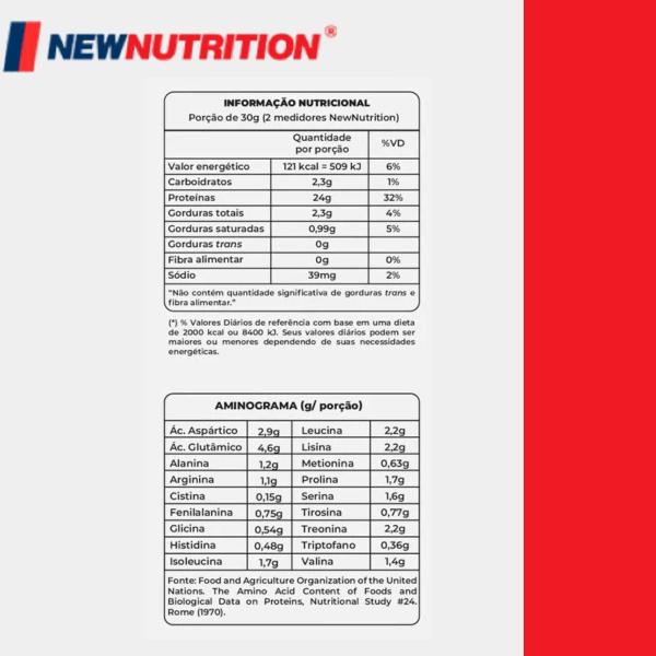100% Whey Protein Zero Lactose 900g Natural New Nutrition Imagem de 100% Whey Protein Zero Lactose 900g Natural New Nutrition
