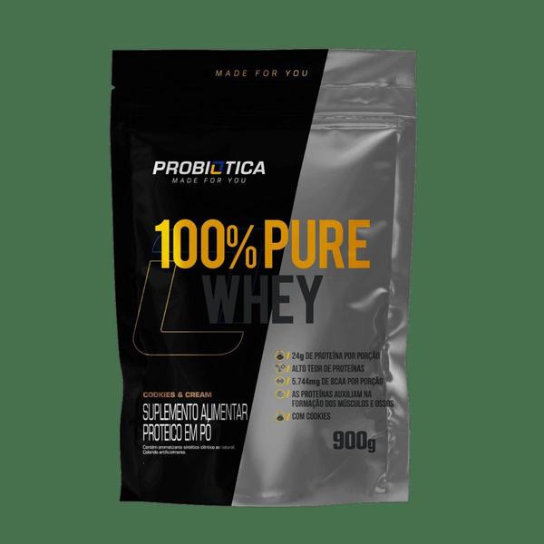 100% Whey Pure Refil - 900g - Probiótica Imagem de 100% Whey Pure Refil - 900g - Probiótica