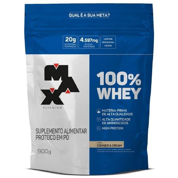 Imagem de 100% Whey Refil (900g) - Sabor Cookies and Cream