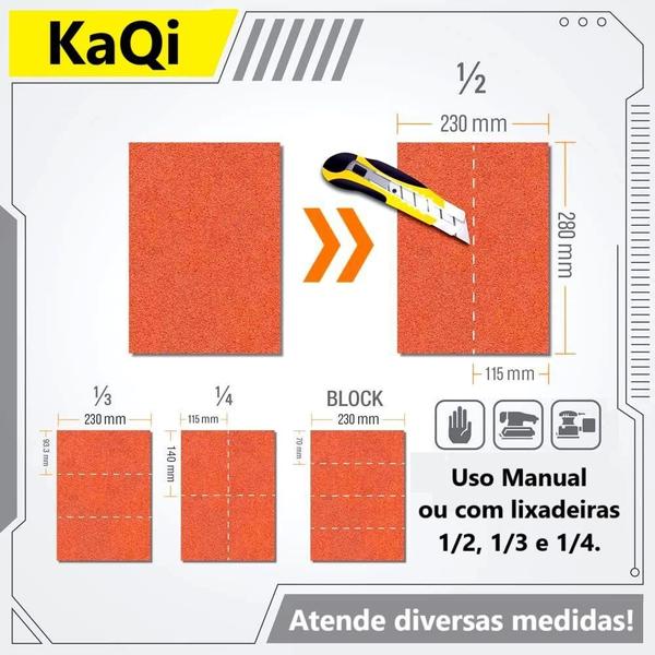 100 X Lixas Dágua 28X23Cm Desbaste Seco Úmida Massa Parede - Kaqi Imagem de 100 X Lixas Dágua 28X23Cm Desbaste Seco Úmida Massa Parede