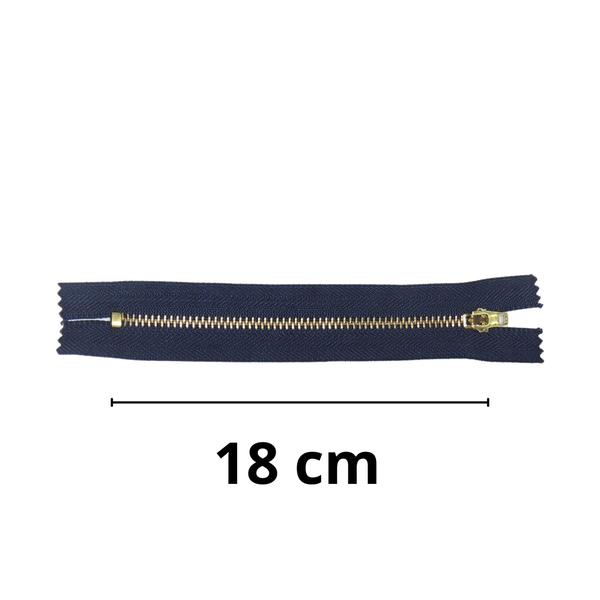 Imagem de 100 Zíper Metal 18cm Ziper Para Calça Jeans