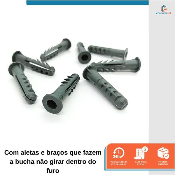 Imagem de 1000 Bucha Fixação Convencional Com Aba E Anel 8mm