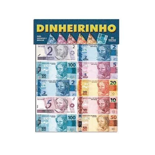 Imagem de 1000 Dinheirinho/Notas de Dinheiro De Mentira Jogo Brinquedo Educativo