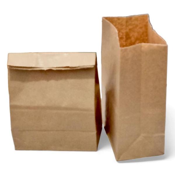 Imagem de 1000 Sacos Kraft Delivery Pequeno Hamburger Lanches 17x24x10