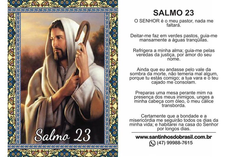 Imagem de 1000 Santinho Salmo 23 (oração no verso) - 7x10 cm