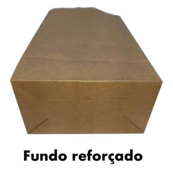 Imagem de 1000 un saco de papel kraft médio sos para delivery food