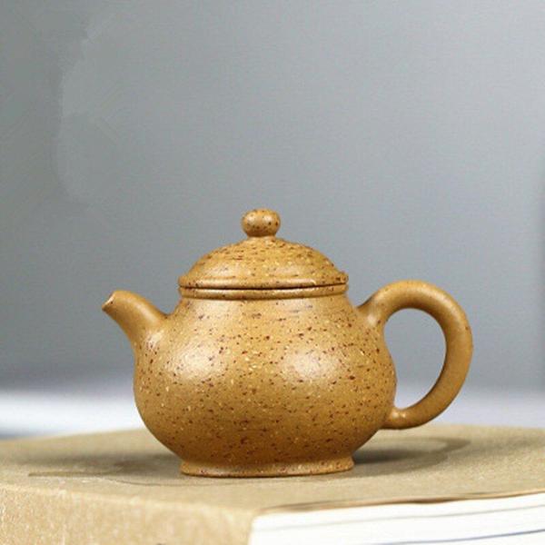 Imagem de 100cc de alta qualidade Yixing Raw Ore Kuihuang Zhu Ni Purple Clay Teapot Pottery  Kettle Sketch Gong Fu Teaware Bules