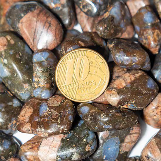 Imagem de 100Gr Riolita Rolado Pedra Natural Tamanho 15mm de Garimpo