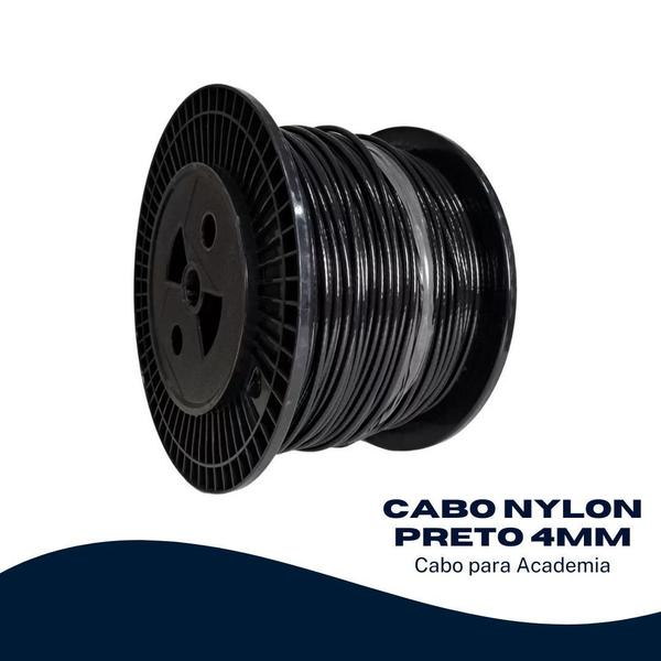 Imagem de 100M Cabo De Aço Para Academia 4Mm Nylon Com Alma De Aço