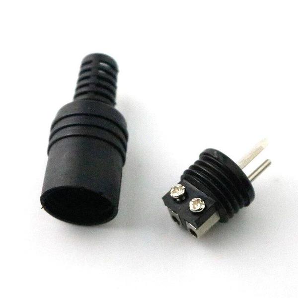 Imagem de 100un Conector Plug Paf Din 2 Pinos Macho Philips Akai Grundig Marantz Sansui Telefunken