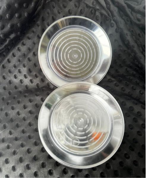 100un Prato Acrílico Resistente 15cm Cristal Transparente - Blook Imagem de 100un Prato Acrílico Resistente 15cm Cristal Transparente
