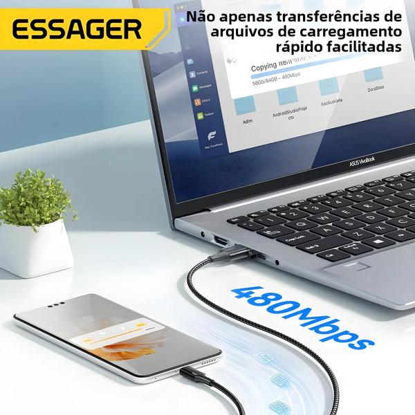 Imagem de 100W USB C Para Tipo C Lightning Cabo PD Carregador Rápido Cabo De Dados Para Macbook iPhone Samsung