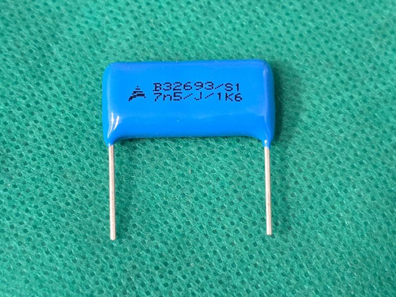 Imagem de 100x Capacitor Poliester 7,5nf/1600v = 7k5/1600v 5% Epcos