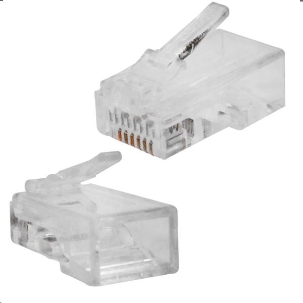 Imagem de 100x Conector RJ45 6-554720-3 AMP Commscope  RJ45 CAT5E 8V